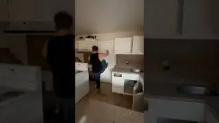 Trying to kick down a door 🤣 #shorts #abandoned #funny