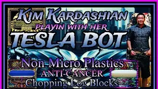 Tesla AI Robot Elon Kim Kardashian Chopping Board Talenan HDPE Nylon Kitchen Cooking Masak Dapur