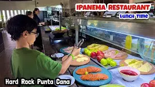 Lunch Buffet in front of the pools | Hard Rock Punta Cana 