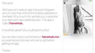 FameHub - All your favorite celebrities in one Feed