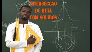 Intersecção de Recta de Topo com  um Cone de Revolução Assente no Plano de Nivel