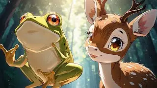 The Frog and the Baby Deer Who Followed the Laughing Light | Forest Adventure for Kids Ages 6-10