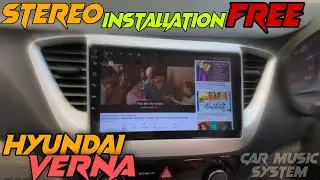 Hyundai Verna Android Stereo Installation (2017-2018 ) | Installed Android Stereo In Hyundai Verna