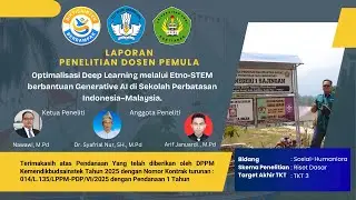 Optimalisasi Deep Learning melalui Etno-STEM berbantuan GenAI di  Perbatasan Indonesia&ndash;Malaysia