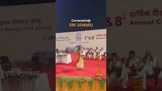 Convocation IIM JAMMU Degree IPM MBA #iim #iimjammu #ipm #ipmat#mba #jipmat #graduation #iitjammu