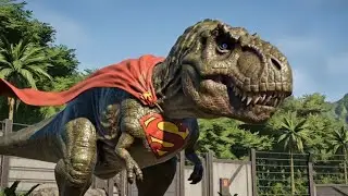 All Dinosaurs Fighting T-Rex vs Distortus Rex - Dinosaur Battle in Jurassic World Evolution