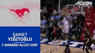 SMU's Samet Yigitoglu Finishes The Oop With 1 Hand