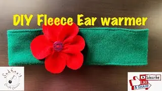 DIY Fleece Ear warmer | Scrap Fabric Ear warmer Tutorial