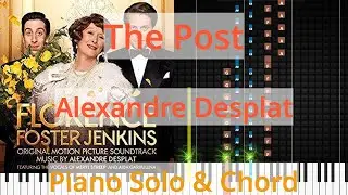 🎹The Post, Solo & Chord, Alexandre Desplat, Synthesia Piano