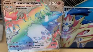 Pokemon Charizard VMax 074/073 HP330 Rainbow, Gold Plated Card
