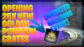 OPENING 25X *NEW* GOLDEN PUMPKIN CRATES ON ROCKET LEAGUE! [HAUNTED HALLOWS EVENT]
