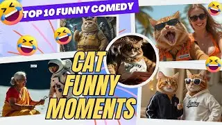 Funny cat compilation | Cute cat moments | Cat Video #aishorts #aianimation #funny #cat #funnycat