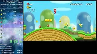 New Super Mario Bros Wii Canonless in 1:55:14