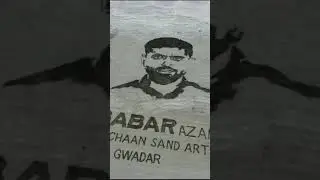 Babar Azam Sansd Art by Sachaan Painter #sandart #drawing #art #painting #sanddrawing #artist #sand