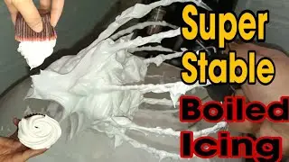 3 Ingredients Super Stable Boiled Icing | Murang Stable Icing | No fail Super Stable Boiled Icing