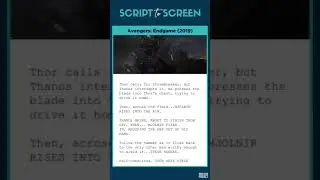 Avengers Endgame | Script to Screen Comparison