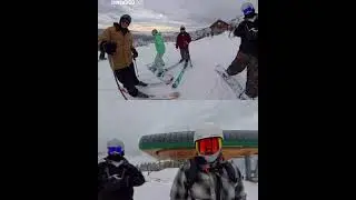 Half fast snowboarders take on Stowe Vermont 