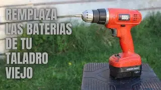 Como recuperar tu taladro viejo con baterías de litio!!!