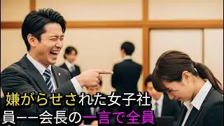 会社の創立記念パーティーで嫌がらせされた女子社員。会長挨拶で放たれた一言に会場が騒然となった