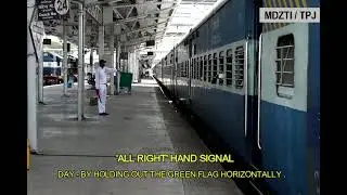 Hand signals GR and SR 3.52 MDZTI/TPJ #railway #locopilot