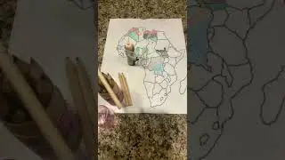 Part1: Drawing different countries in #stopmotion: Cameroon #cool #drawing Inspiration: @bowmanatorz