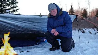 Solo Winter Tarp Camping
