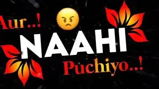Aji koe jarutan muthse gumnami ke ma Apan tusha we tushm khuta ke manta hu