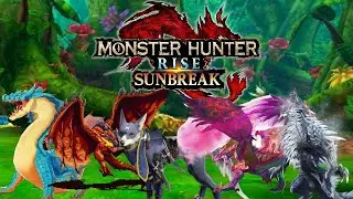 The Characters Play: Lagiacrus Rathalos Palamute Rathian & Lunagaron Monster Hunter Rise Sunbreak