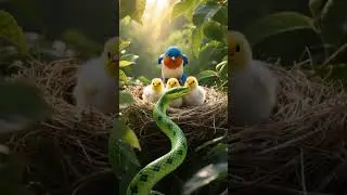 Mother Bird Fights Snake 🐍 Eagle Rescue | EMOTIONAL #story