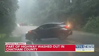 100 roads washed out in Chatham County