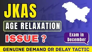 JKAS Age Relaxation Issue 🔥 @TheAspirants01
