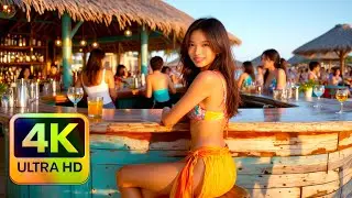 🎵 Chill Reggae Lounge | Tropical Sunset Bar Vibes [4K]