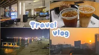 Travel vlog : Kish island | aesthetic cafes, what i eat, exploring the city ✨️🛩