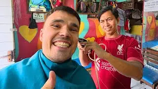 I Surprised This Indonesian Barber by Speaking His Language