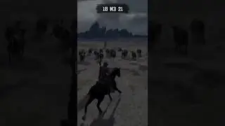 Не даем испуганному грозой стаду коров сорваться с каньона 🐄🐄🐄 🎮RDR🎮 PS5