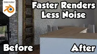 Faster Rendering and Less Noise in Blender Cycles