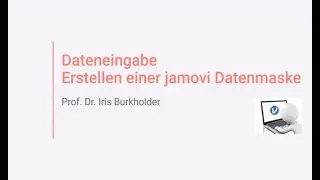 [jamovi - Dateneingabe] Erstellen einer Eingabemaske