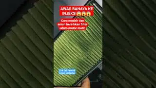 cara mudah dan aman bersihkan filter udara #shorts #otomotif #tutorial