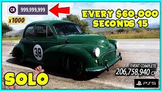 INSANE! New Forza Horizon 5 Money Glitch! PS5 NOW! 💰 $60,000 Every/15 Second! (Solo – XBOX/PS5)