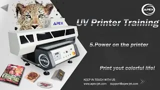 APEX Digital Flatbed UV Printer Training - 5. Power on the Printer