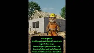 The Cat Who Built a Home 🏡 | Realistic Emotional Story | Human-Like Cat Animation