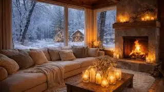 Winter Fireplace Piano | Cozy Relaxing Music for Sleep, Study, Work & Stress Relief (5.5 Hours)