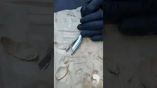 Carving with a Gouge chisel Fish tail / Резьба полукруглой стамеской Рыбий хвост #woodworking #knife