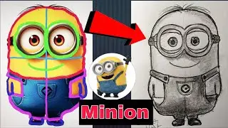 Как нарисовать МИНЬОНА из Гадкий Я 4 🔥😱🥶 простой способ 🔥#миньоны #рисунок #как