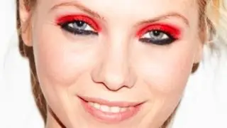 Red eyeshadow