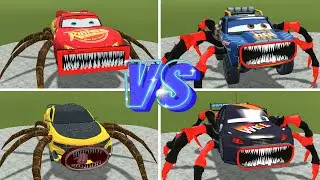 MONSTER MCQUEEN: CAR MONSTER,CARTOON SPORT CAR, BUS THOMAS And HOUSE HEAD in Gmod # 8