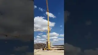 Self erecting crane at work