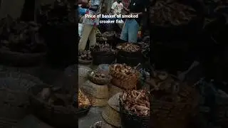 price of smoked croaker fish in Lagos Fish Market #fishmarket #foodmarket #marketsinlagos