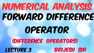 Forward difference Operator in Numerical analysis