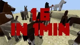 Minecraft 1.6.2 (Horse Update) in 1 Minute